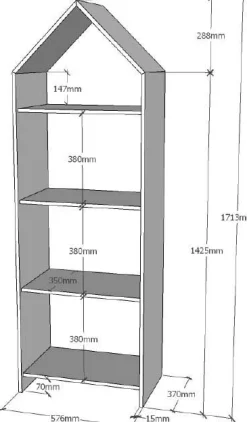 2-teiliger Kleiderschrank Casami - 115x37x172 cm - Weiß/Mintgrün