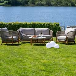 House Nordic Terracina Lounge-Set - mit Kissen - Akazienholz/