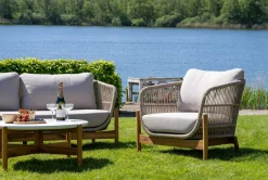 House Nordic Terracina Lounge-Set - mit Kissen - Akazienholz/