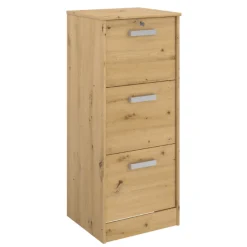 Parisot The OfficeBüro-Set : Schreibtisch 150cm, Aktenschrank, Bücherregal - Eiche Dekor