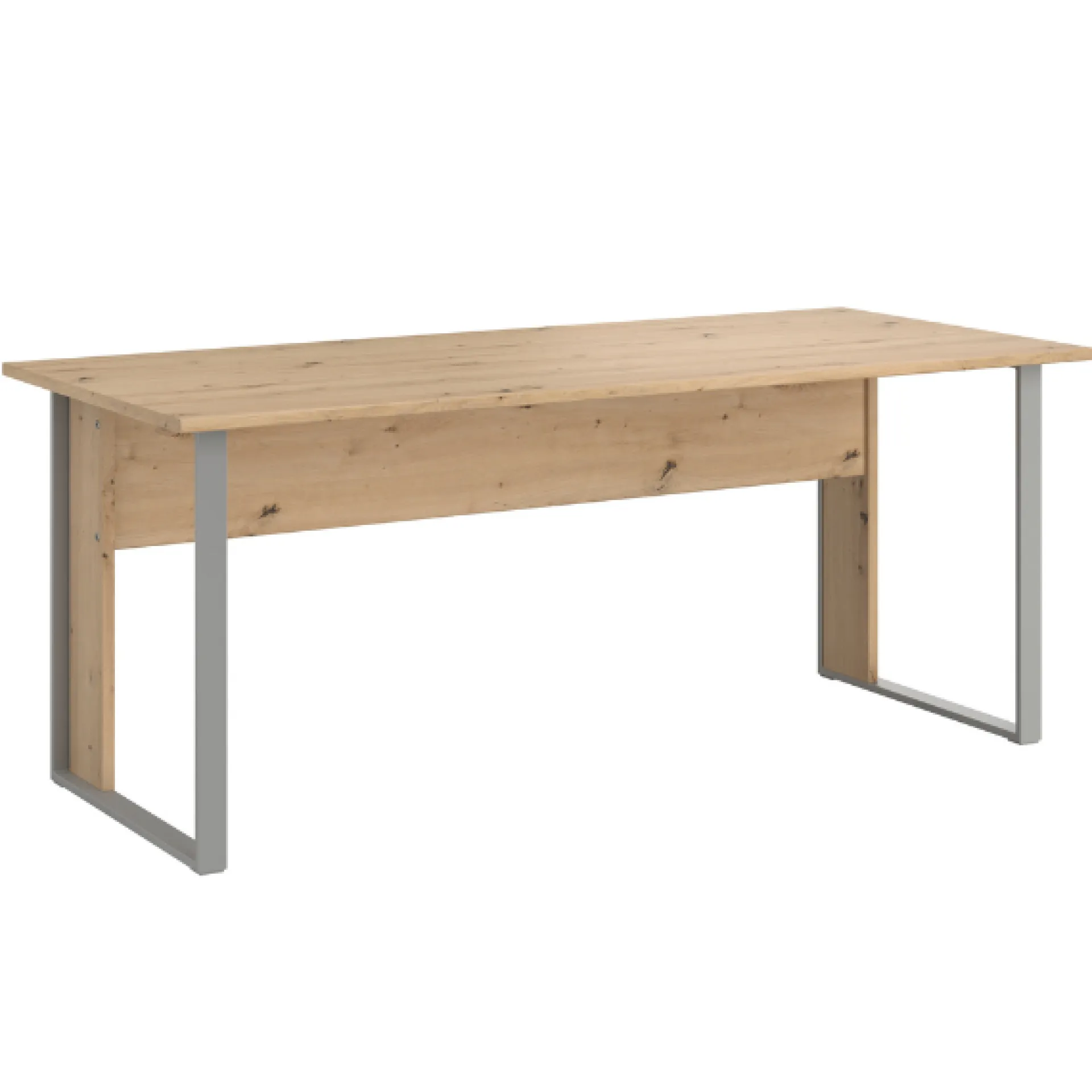 Parisot The OfficeBüro-Set : Schreibtisch 150cm, Schubladenschrank, Bücherregale, Aktenschränke - Eiche Dekor