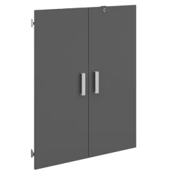 Parisot The OfficeBüro-Set : Schreibtisch 150cm, Schubladenschrank, Bücherregale, Aktenschränke - Eiche Dekor
