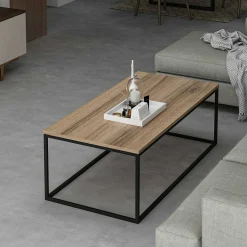 Emob Tiger Couchtisch | 100 % MELAMIN | Walnuss