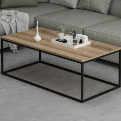 Emob Tiger Couchtisch | 100 % MELAMIN | Walnuss