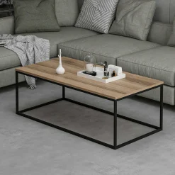 Emob Tiger Couchtisch | 100 % MELAMIN | Walnuss