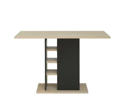 Gautier - Diagone Tisch Luke 120x80 mit Ablage - Kastanie