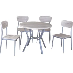 Poldimar Tischset Rouen, 4 Stühle - Eiche Sonoma Dekor