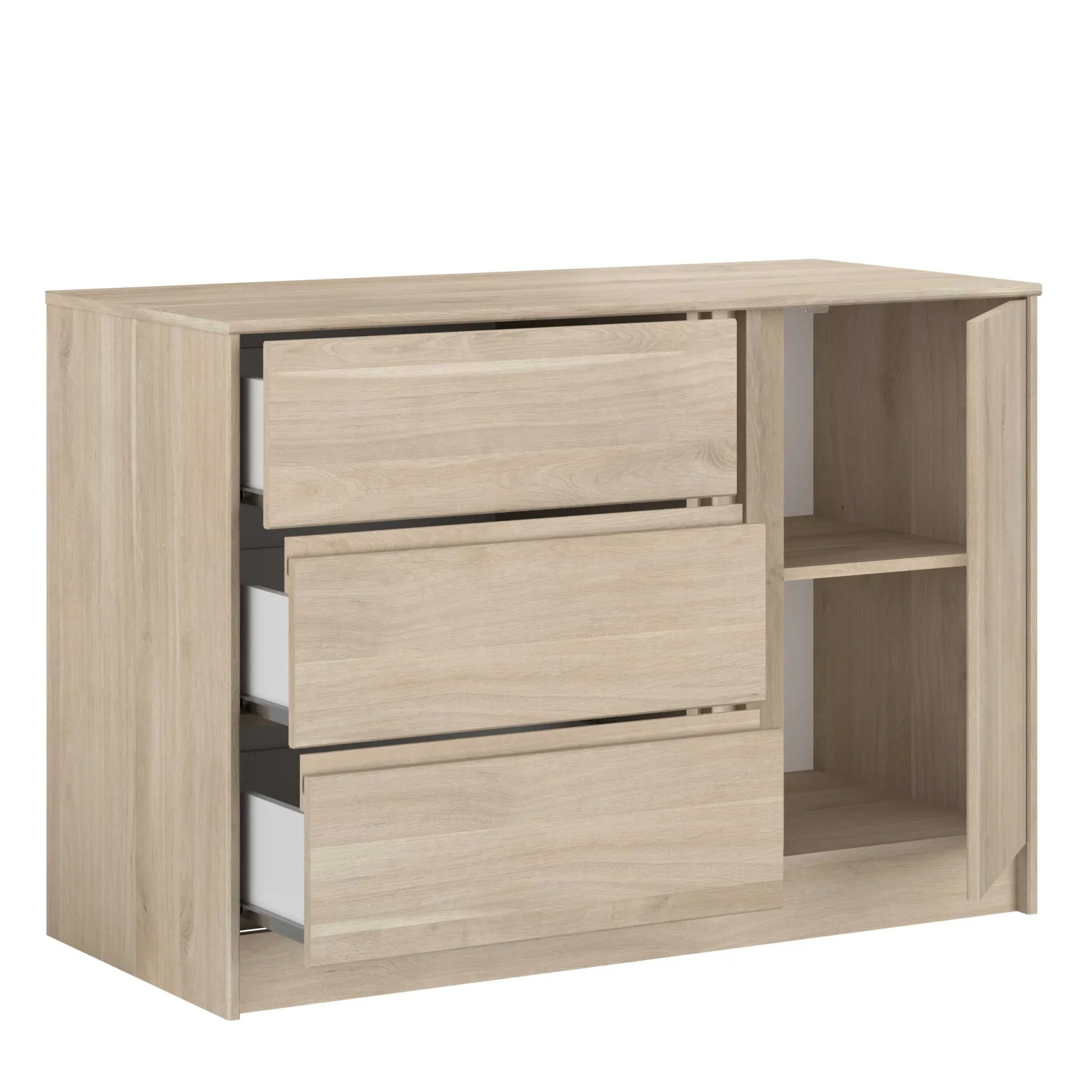Kinder Parisot TokioKinderzimmer : Bett 90x200 mit Schubladen, Kleiderschrank, Kommode, Schreibtisch