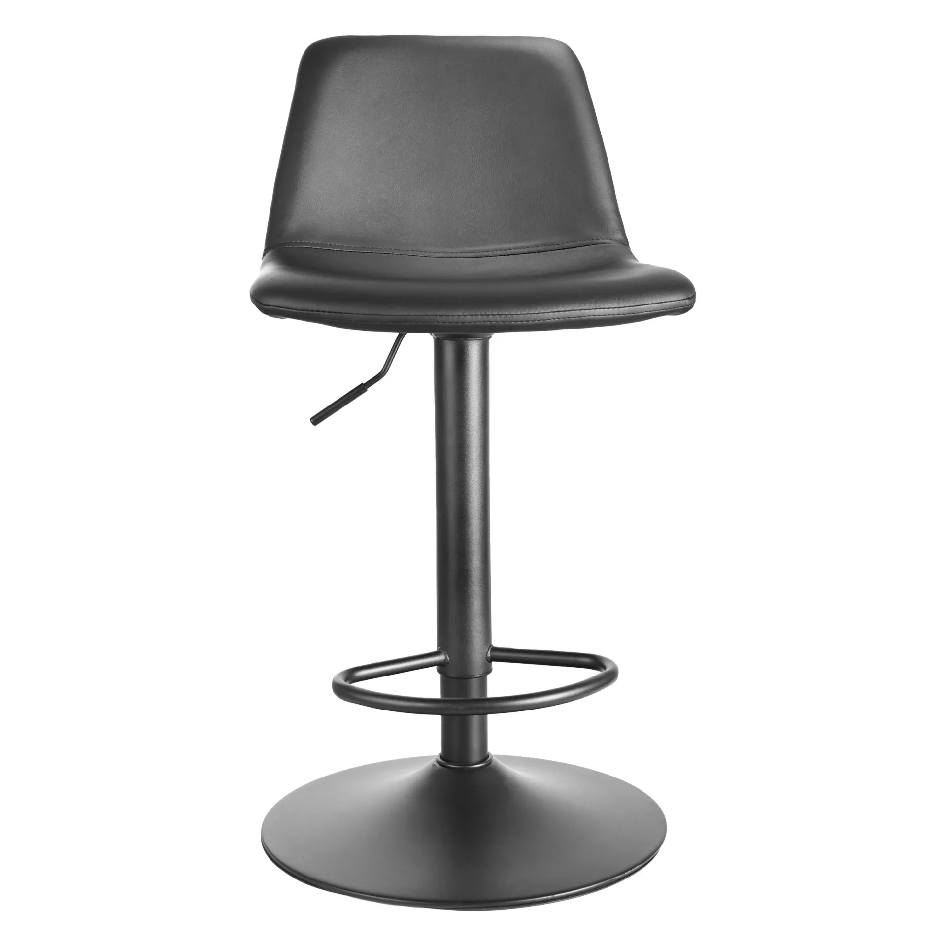 CBA Tommy Verstellbarer Barhocker - 58-80cm Sitzhöhe - es Kunstleder