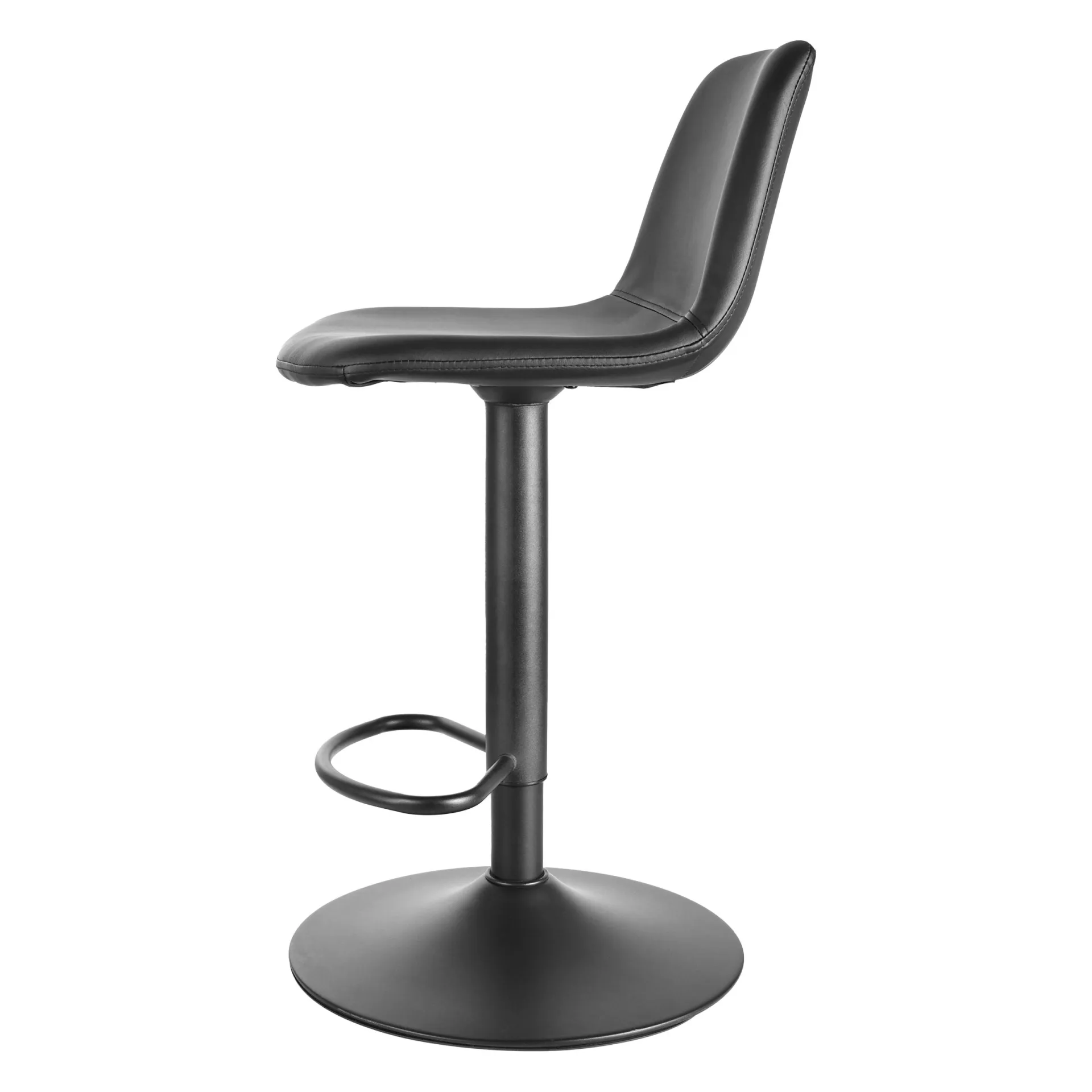 CBA Tommy Verstellbarer Barhocker - 58-80cm Sitzhöhe - es Kunstleder