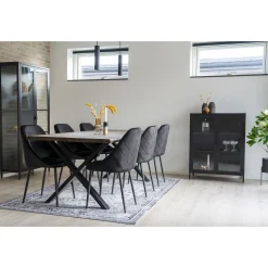 House Nordic Toulon Esstisch - Eiche Natur, gewellte Kante