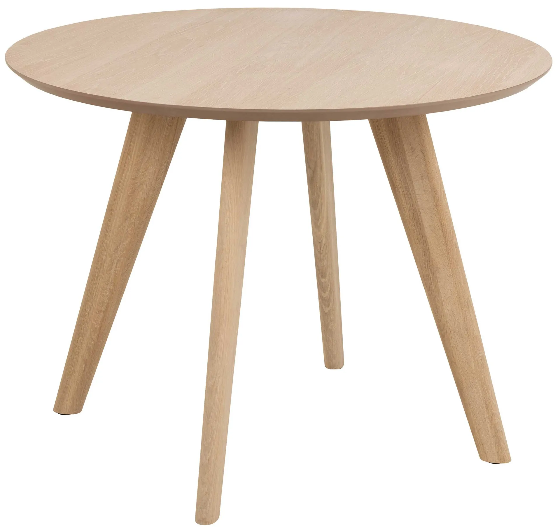 Emob Townsville Runder Esstisch - Eiche furniert, 100x75 cm