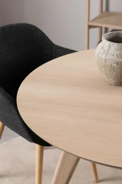 Emob Townsville Runder Esstisch - Eiche furniert, 100x75 cm