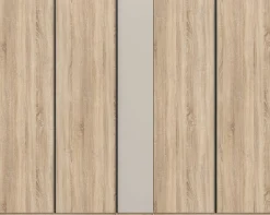 5-türiger Kleiderschrank Oakland Xonox Sonoma Eiche 230x183x53 cm