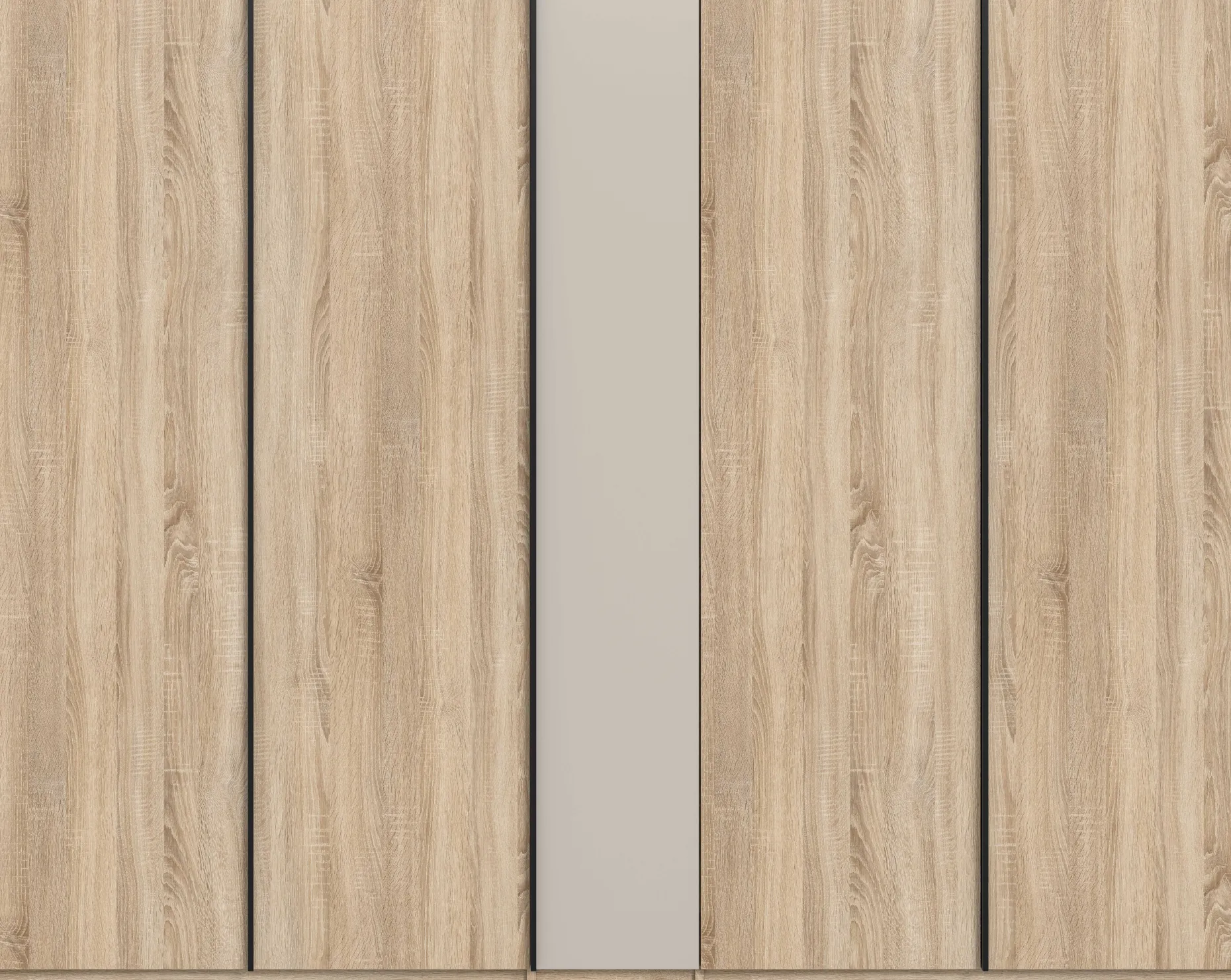 5-türiger Kleiderschrank Oakland Xonox Sonoma Eiche 230x183x53 cm