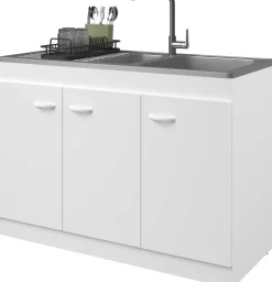 3-türiger Unterschrank für die Spüle (120 cm)