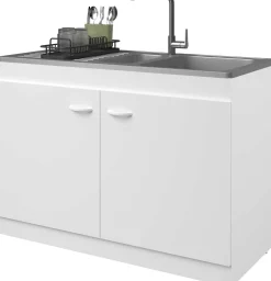 2-türiger Unterschrank für die Spüle (120 cm)