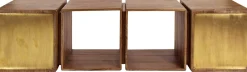 2-türiges Mango-Sideboard und TV-Schrank aus Messing