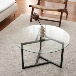 Emob Trio G Couchtisch | METALLRAHMEN | Transparent,
