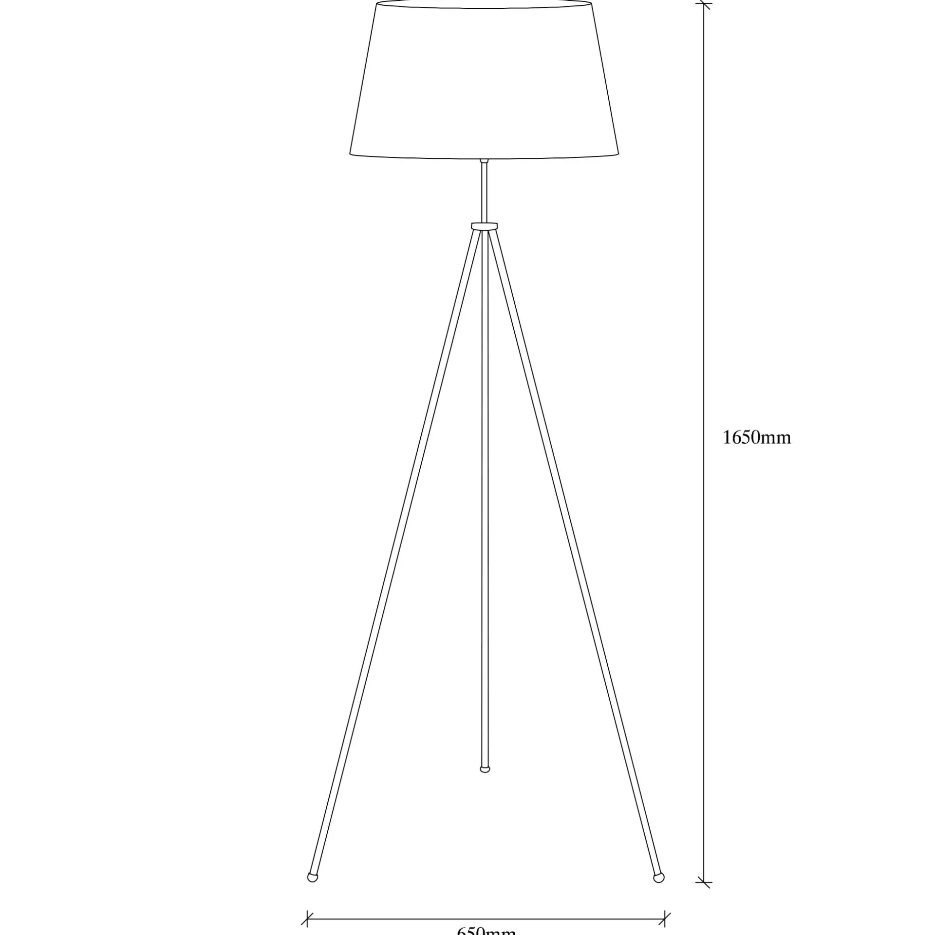 Emob Tripod Stehleuchte | METALLGEHÄUSE | , Braun