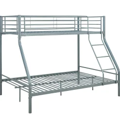 Trixie Etagenbett 90x200 und 140x200 - Metall - matt grau
