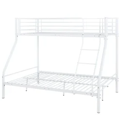 Trixie Etagenbett 90x200 und 140x200 - Metall - matt weiß