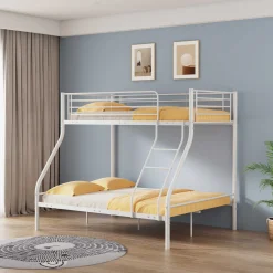 Trixie Etagenbett 90x200 und 140x200 - Metall - matt weiß