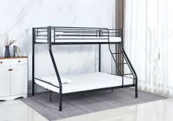 Trixie Etagenbett 90x200 und 140x200 - Metall - mattschwarz