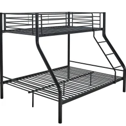 Trixie Etagenbett 90x200 und 140x200 - Metall - mattschwarz