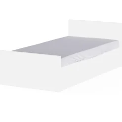 Truhenbett Clyde - 90x200cm - mit Lattenrost - weiß