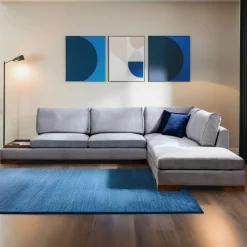 Emob Tulip Ecksofa | BUCHENHOLZ / SPANPLATTE | Dunkel