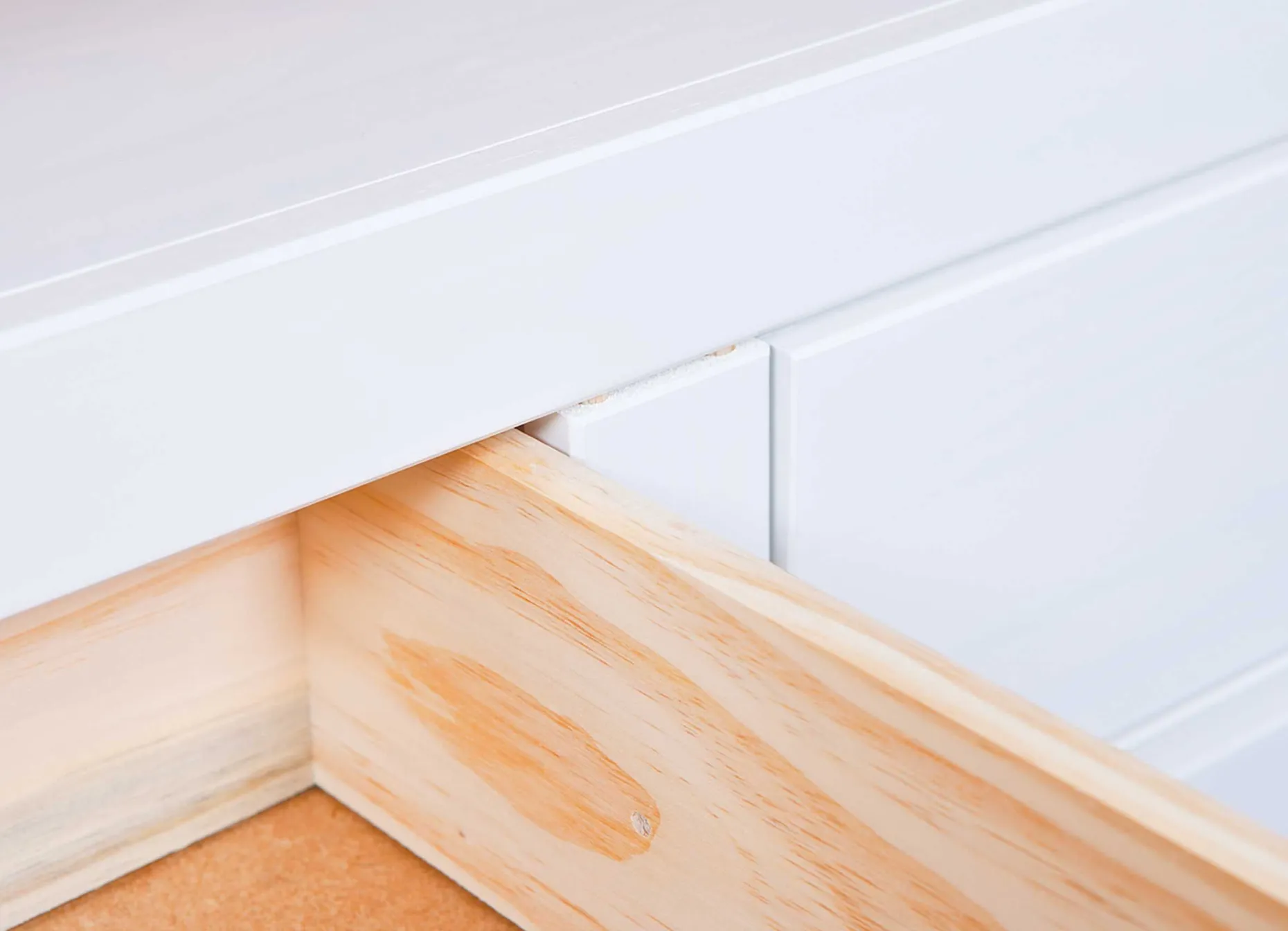 TV Lowboard Provence mit 2 Schubladen - weiß