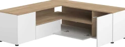 TV-Möbel Cleo 130cm - weiß/Eiche