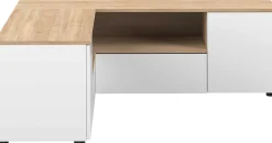 TV-Möbel Cleo 130cm - weiß/Eiche
