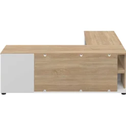 TV-Möbel Cleo 130cm - weiß/Eiche