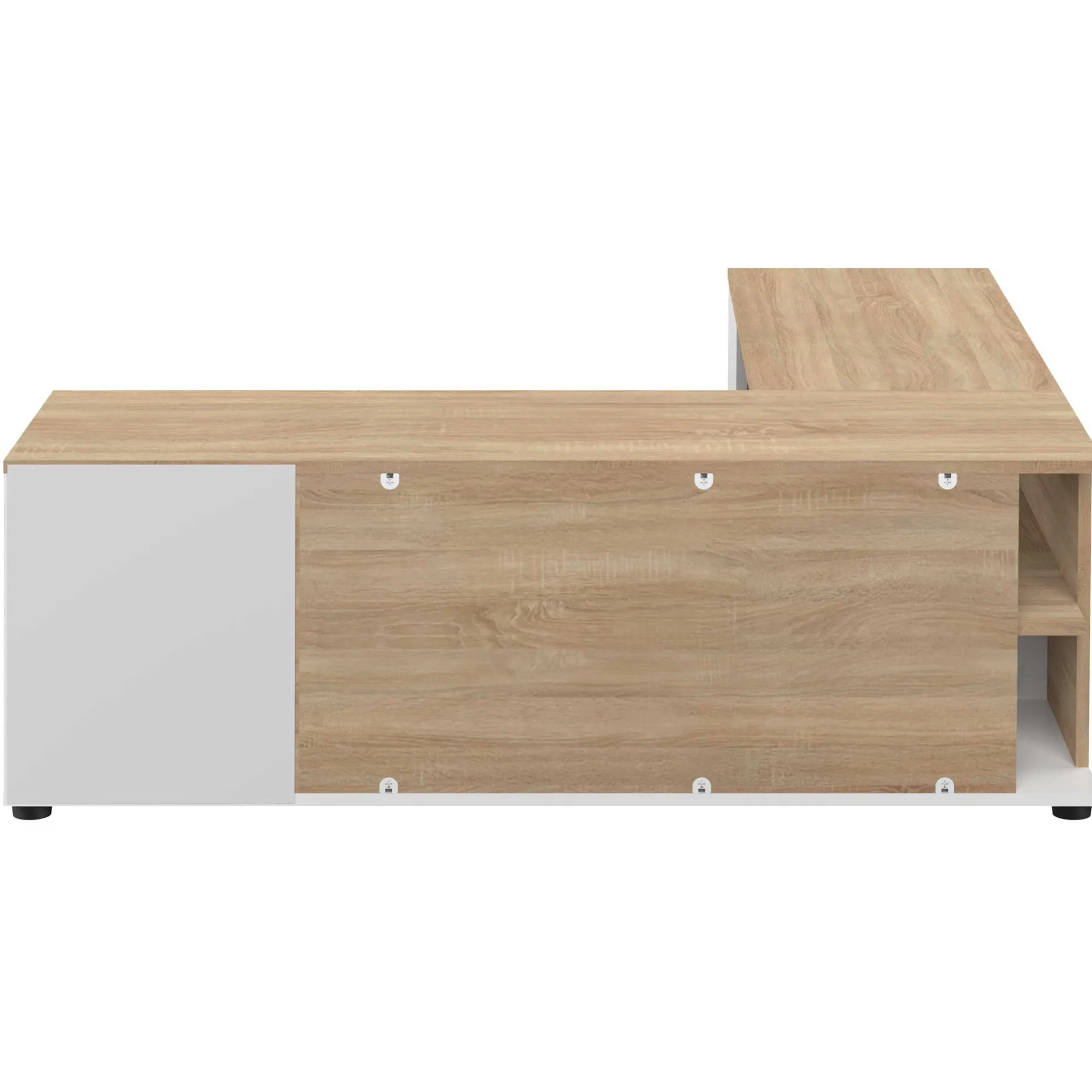 TV-Möbel Cleo 130cm - weiß/Eiche