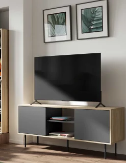 TV-Möbel Vibe 150cm - Eiche/schwarz