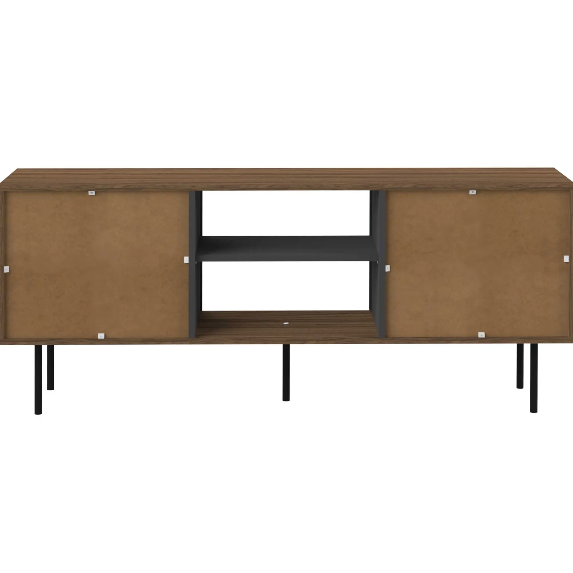TV-Möbel Vibe 150cm - Walnuss/Grau