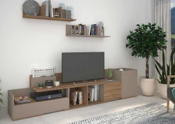 TV-Schrank Boost 180cm - braun/beige