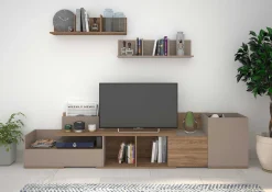 TV-Schrank Boost 180cm - braun/beige