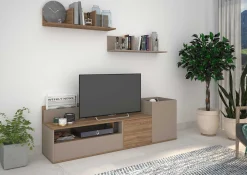 TV-Schrank Boost 180cm - braun/beige
