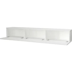TV-Schrank Damla - 180x30x30cm - 3 Türen - weiß