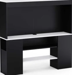 TV-Schrank Dreampad - 120x27x116cm - mit LED-Beleuchtung - schwarz/weiß