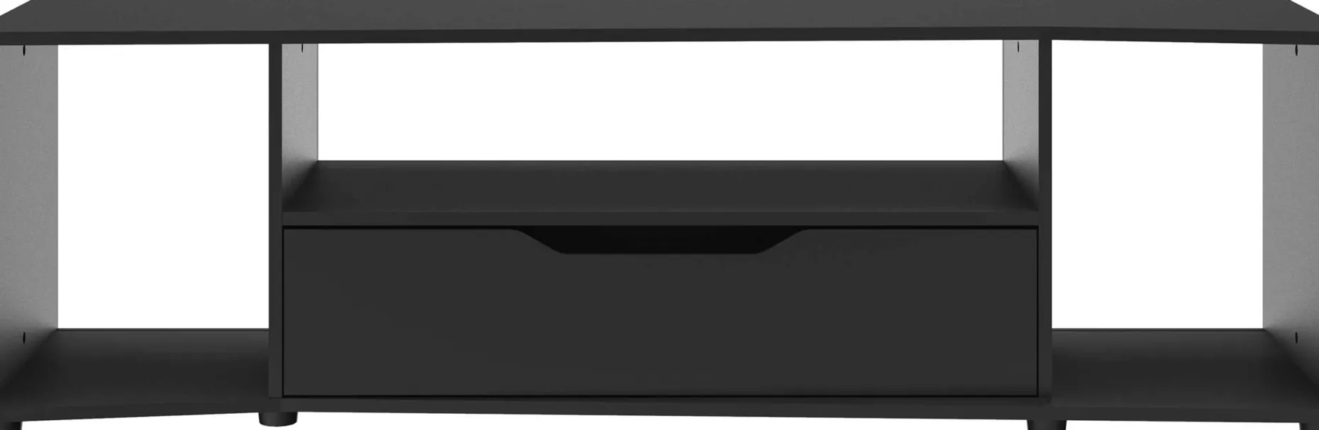 TV-Schrank Hack | 163 x 45 x 48 cm | Schwarz
