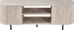 TV-Schrank Lagos - 160x45x57,5cm - 2 Türen - Travertin