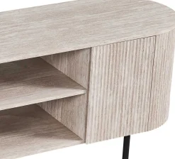 TV-Schrank Lagos - 160x45x57,5cm - 2 Türen - Travertin