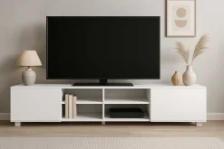 TV-Schrank Podium 185 cm - weiß