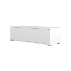 TV-Schrank Unique - 111x38x32 cm - Weiß/weichgemachte Spanplatte