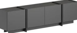TV-Ständer Lowen - 100% MELAMINE - Anthrazit - 46 x 35 x 180 cm