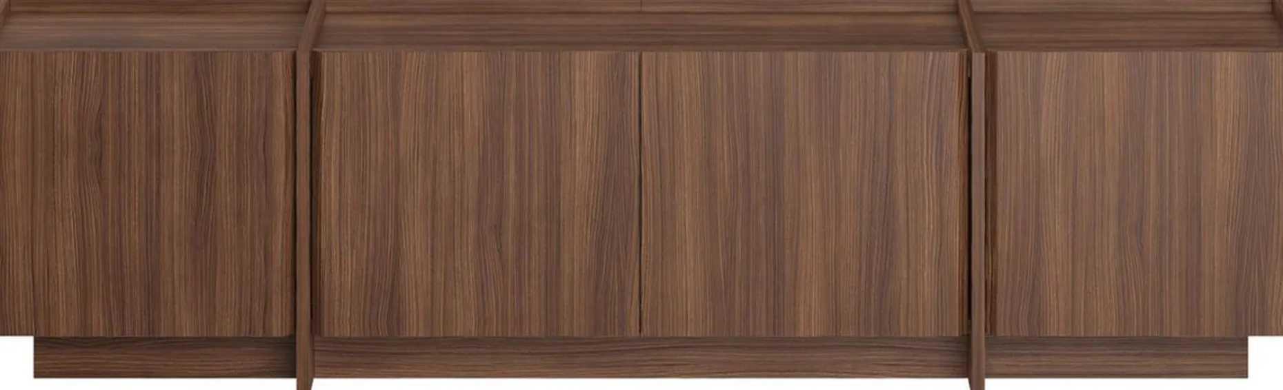 TV-Ständer Lowen - 100% MELAMINE - Milano-Walnuss - 46 x 35 x 180 cm